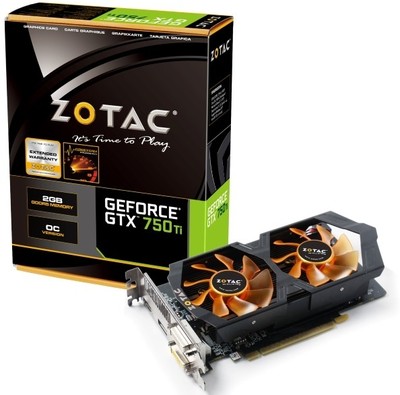 ZOTAC NVIDIA GTX 750Ti OC 2 GB GDDR5 Graphics Card ZOTAC NVIDIA GTX 750Ti OC 2 GB GDDR5 Graphics Card